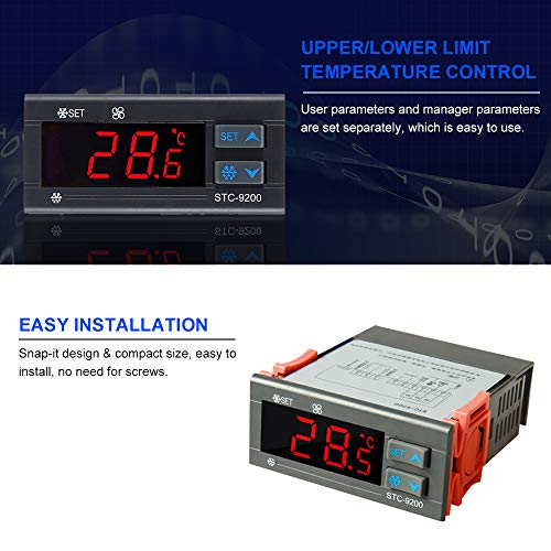 Cuculo Controlador digital de temperatura 220V integrado controlador de resfriamento/degelo/sopro el