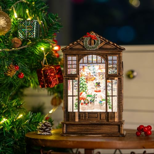 Xindian YJJS8803-3 Christmas Snow Globe Swirling Glittering Snowman Choir Manger Scene thumb #4