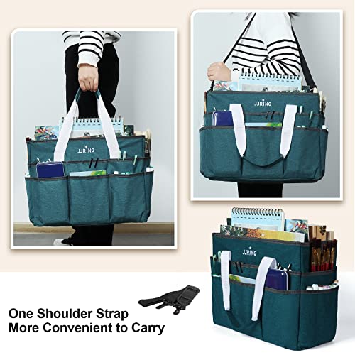 JJRING Large Craft Organizer Tote Bag