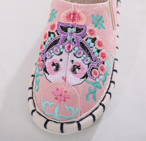Kids Embroidered Canvas Shoes – Traditional Chinese Style Cloth Shoes with Soft Sole for Girls and Boys, Slip-On Sneakers, Breathable Fabric, Lightweight and Comfortable3