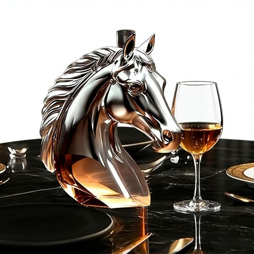 Bouteille de whisky design de cheval pour soirée dégustation et apéritif - 2