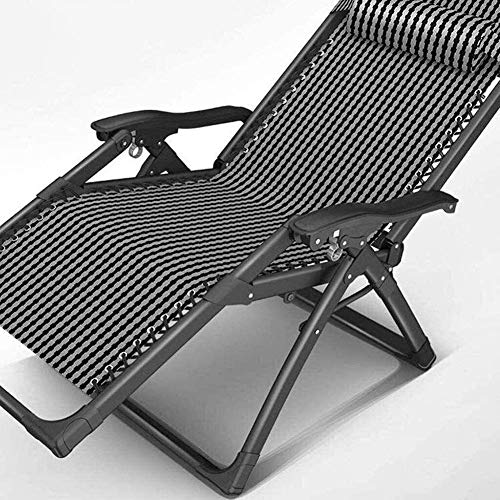 Chaise longue zero gravity inclinable et réglable pour terrasse et patio - 6