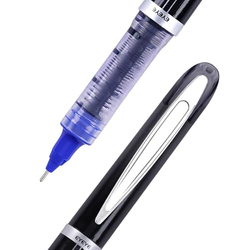Eyeye Free Ink Roller Pens Quick Dry Ink 0.5 Mm Extra Fine Point Pens For Writing, Multicolor 6 Pcs Rollering Pens Assorted Colors Ink #TOP4