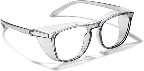 Miniatura 14 de LianSan - Gafas de seguridad antivaho de gran tamaño para enfermeras, gafas certificadas Z87.1 para mujeres, protección UV cuadrada