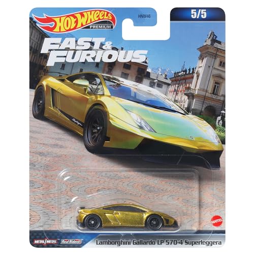 Hot Wheels Fast and Furious Die Cast Car Model Lamborghini Gallardo LP 570-4 Superleggera 5/5 HMG52 - Scale 1:64 6cm