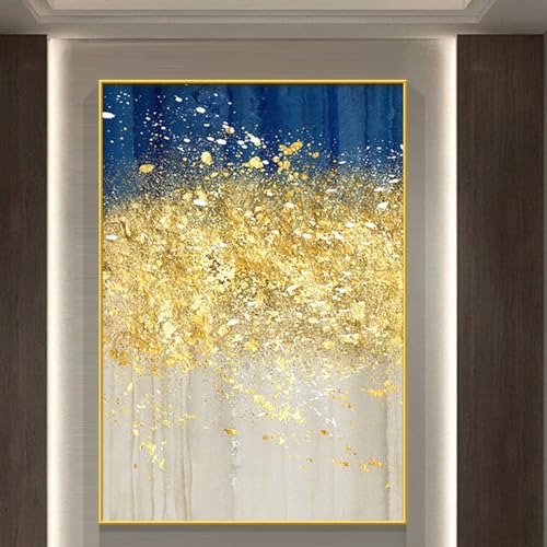 [JUI3N] インテリア 絵画 装飾 ポスター 玄関 風水 モダン 幸運の木 ゴールド 抽象 インテリア絵 アートパネル 壁の絵 40*60cm 壁掛け装飾 室内 壁画 開運アート 設計23 フレーム付き オフィス ホテル 企業 商売繁盛 金運アップ ギフト 新築祝いの商品画像（Amazon）