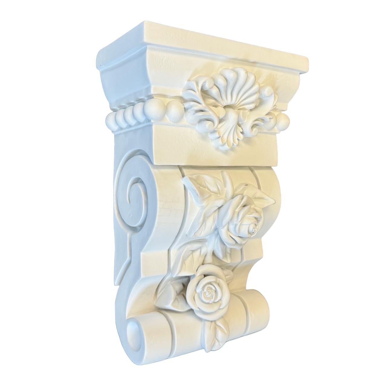 2-Pack Millwork Rose PU Corbel 6 5/8-Inch W x 3 3/4-Inch D x 10 1/4-Inch H High Density Polyurethane OC-031