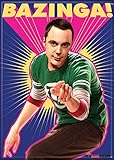 Ata-Boy BBT Bazinga! with Sheldon2.5 X 3.5 Inch Magnet for Lockers and Refrigerators