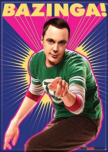 Ata-Boy BBT Bazinga! with Sheldon2.5 X 3.5 Inch Magnet for Lockers and Refrigerators
