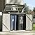 Aoxun 80 CU.FT Outdoor Storage Shed Metal Trash Can Storage with Chain Lid Waterproof Outdoor Garbage Can Organizer, Ideal for 2 Trash Bins, Toys, Garden Tools (Black)