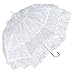 Produktbild VON LILIENFELD Regenschirm Damen Sonnenschirm Brautschirm Hochzeitsschirm Melissa weiß Rüschen
