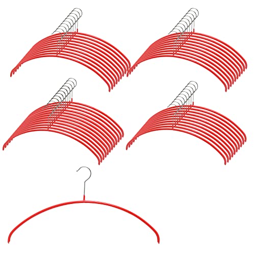 マワ ドイツのすべらない ハンガー エコノミック 46P 40本組 レッド
