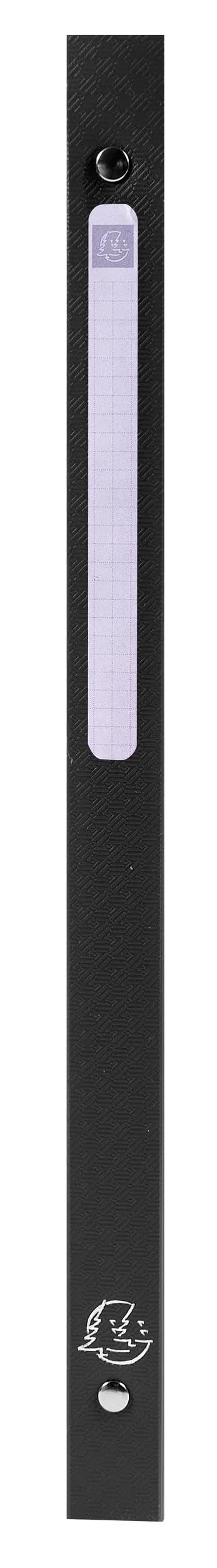Exacompta - Réf. 51191E - Carton de 20 classeurs souples avec étiquette OPAK - 4 anneaux ronds 15 mm - Dos 20 mm - Dimensions extérieures : 32 x 25 cm - Format à classer A4 - Noir