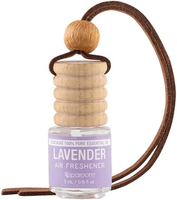 SpaRoom Trapeze Lavender Car Air Freshener, 2-Pack of Hanging Air Fresheners with Adjustable Strap for Fresh Car Scent, Car Accessories - Lavender Scent