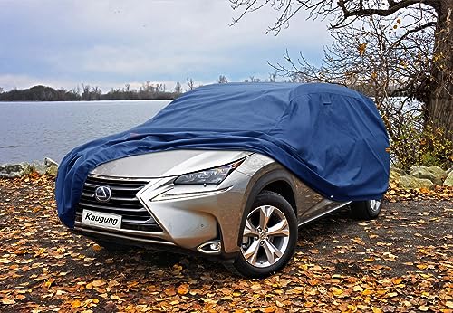 Image of Kaugung Heavy Duty SUV Cover Custom Fit for Lexus NX 300 NX300 NX200 (2014-2025),Waterproof SUV Car Cover with Anti-Theft Lock,Sun, Rain, Dust & Snow Protection.(USA Warehouse,Within 3-7 Days)