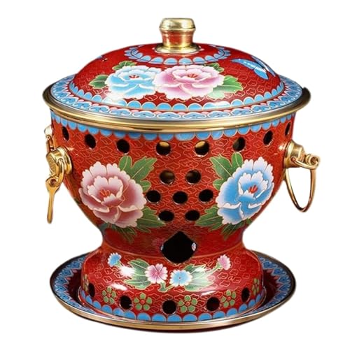 Olla pequeña de cobre para hot pot tradicional chino miniatura 1