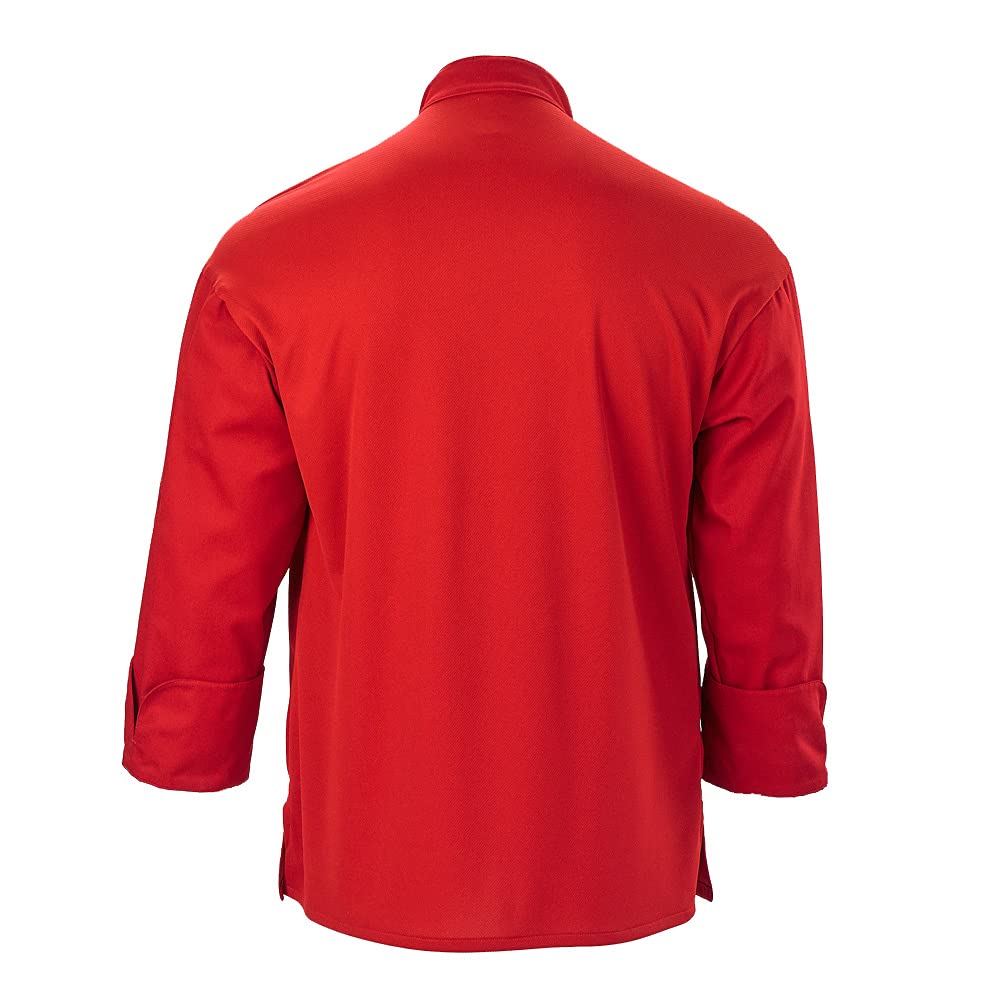 Mercer Culinary Herren Millennia Air Uni Kochjacke, Netzrücken Millennia Air Uni Kochjacke, Netzrücken (1er Pack)