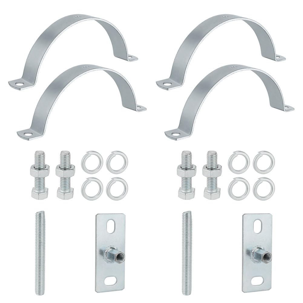 2 Abrazaderas Soportes de Tubo Ajustables Resistentes de 6 Pulgadas