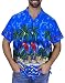 Funky Hawaiian Shirt, parrot, turkis, L