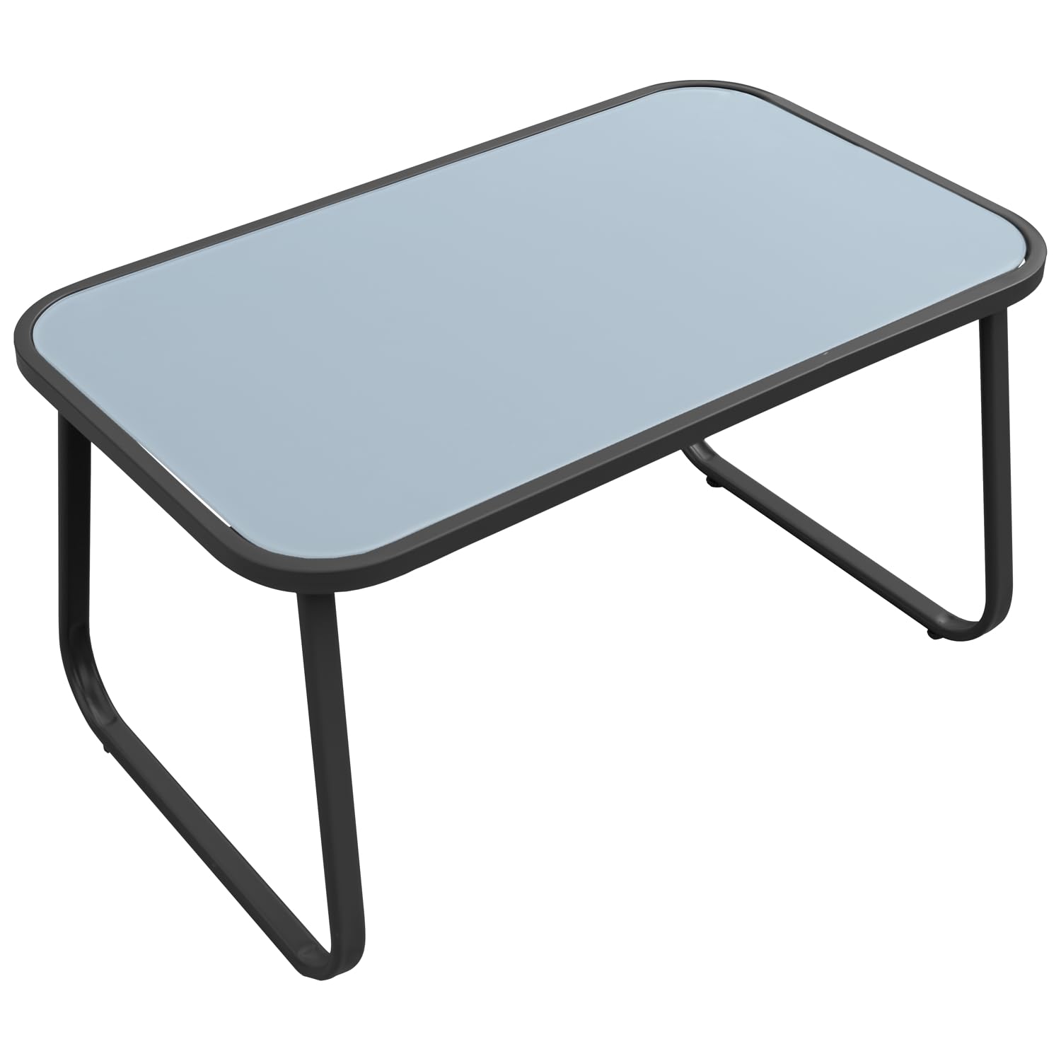 Happy Garden Salon de Jardin Tenerife en textilene Noir, 4 Places, disposant d'un canapé, de 2 fauteuils et d'une Table Basse rectangulaire