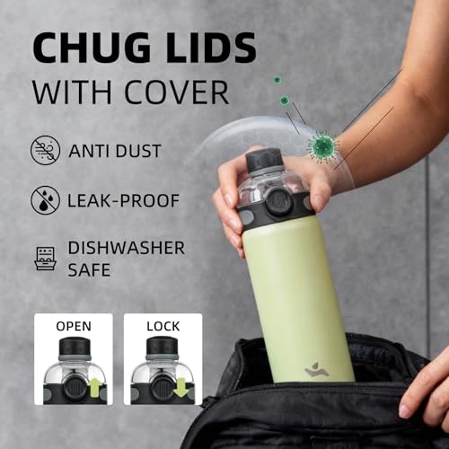 Image of Konokyo 32 oz Insulated Stainless Steel Water Bottle with Straw Lid
