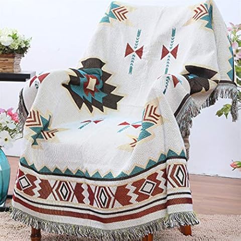 ZYHO Airlove Tribal Ethnic Geometric Aztec Navajo Blanket Throw Rugs Sofa Art Decor Bohemian Blanket,150X90cm Cover