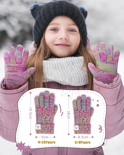 Ucqkli Kids Toddler Winter Warm Fleece Lined Gloves For Girls Boys thumb #5