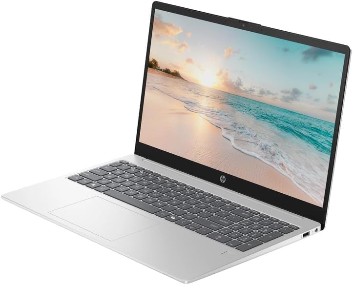 Image of HP 15.6 inch FHD Business & Student Laptop Computer, 8-Cores Intel Core i3, Windows 11 Home with Copilot AI, PLUSERA Earphones & 8-in-1 Hub Included, Silver (Light Gray, 16GB RAM | 256GB SSD)