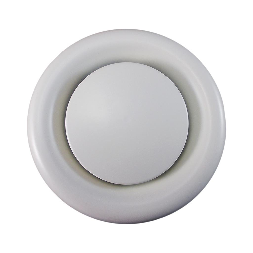 Airtech Round Metal disc Air Vent ceiling Diffuser adjustable Valve duct size 125mm 5"