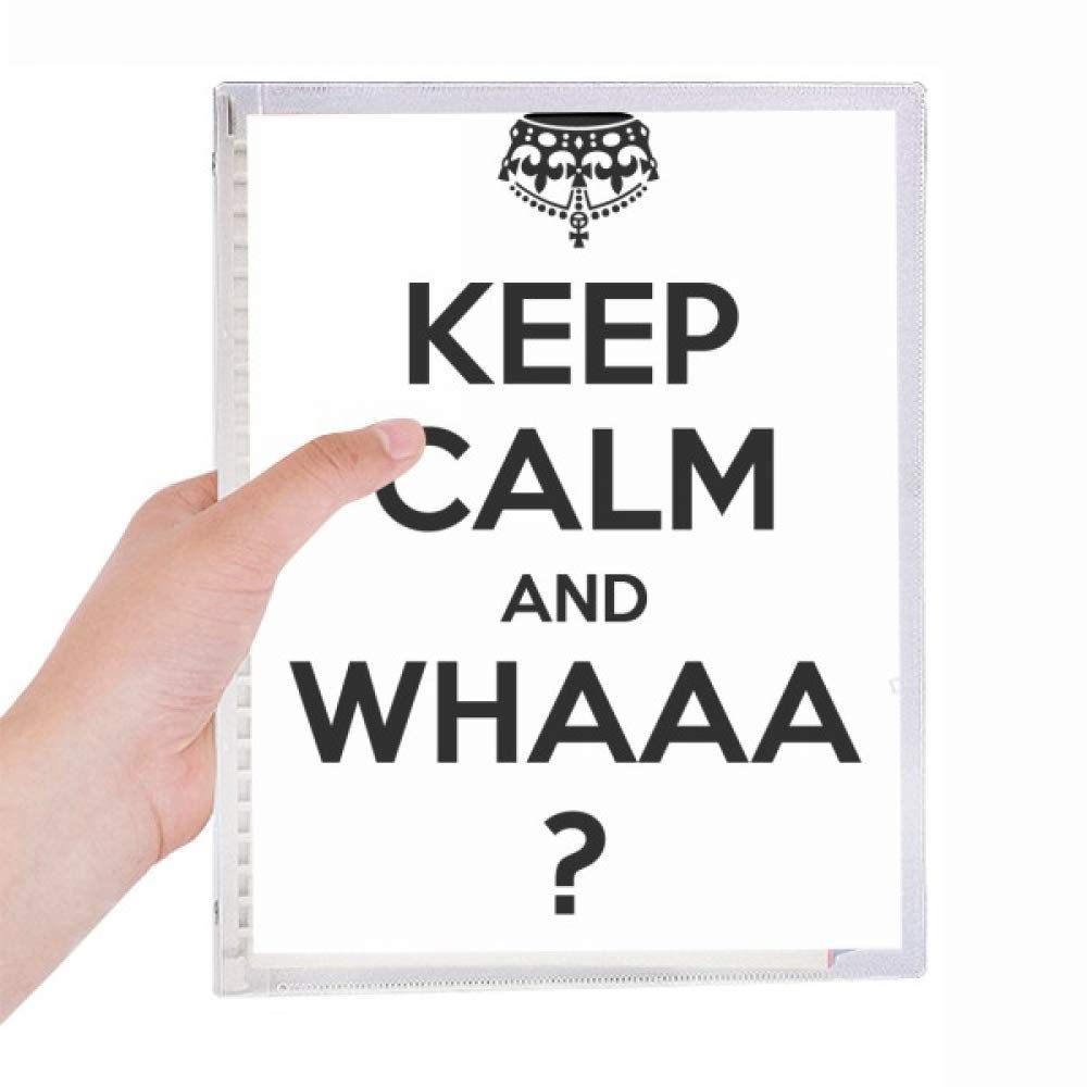 Carnet à spirale rechargeable Noir Keep Calm And WHAAA original - 5