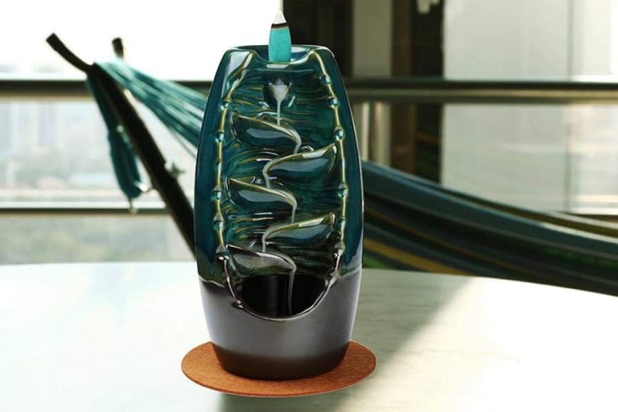 Amazon | お試しお香120枚付き 仏壇用香炉 滝香炉 倒流香炉 流川香