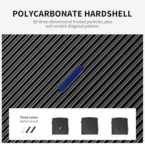 OIWAS 24 Inch Luggage, Checked Luggage with Spinner Wheels, DIY Medium Suitcase with TSA Lock, Polycarbonate Lightweight Rolling SuitCase, Black4