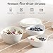 HBlife 3 Tier Oval Bowl Set with Metal Rack, Ceramic Fruit Bowl Serving, Tiered Serving Stand for Dessert Appetizer Cake Candy Chip Dip (Gold)