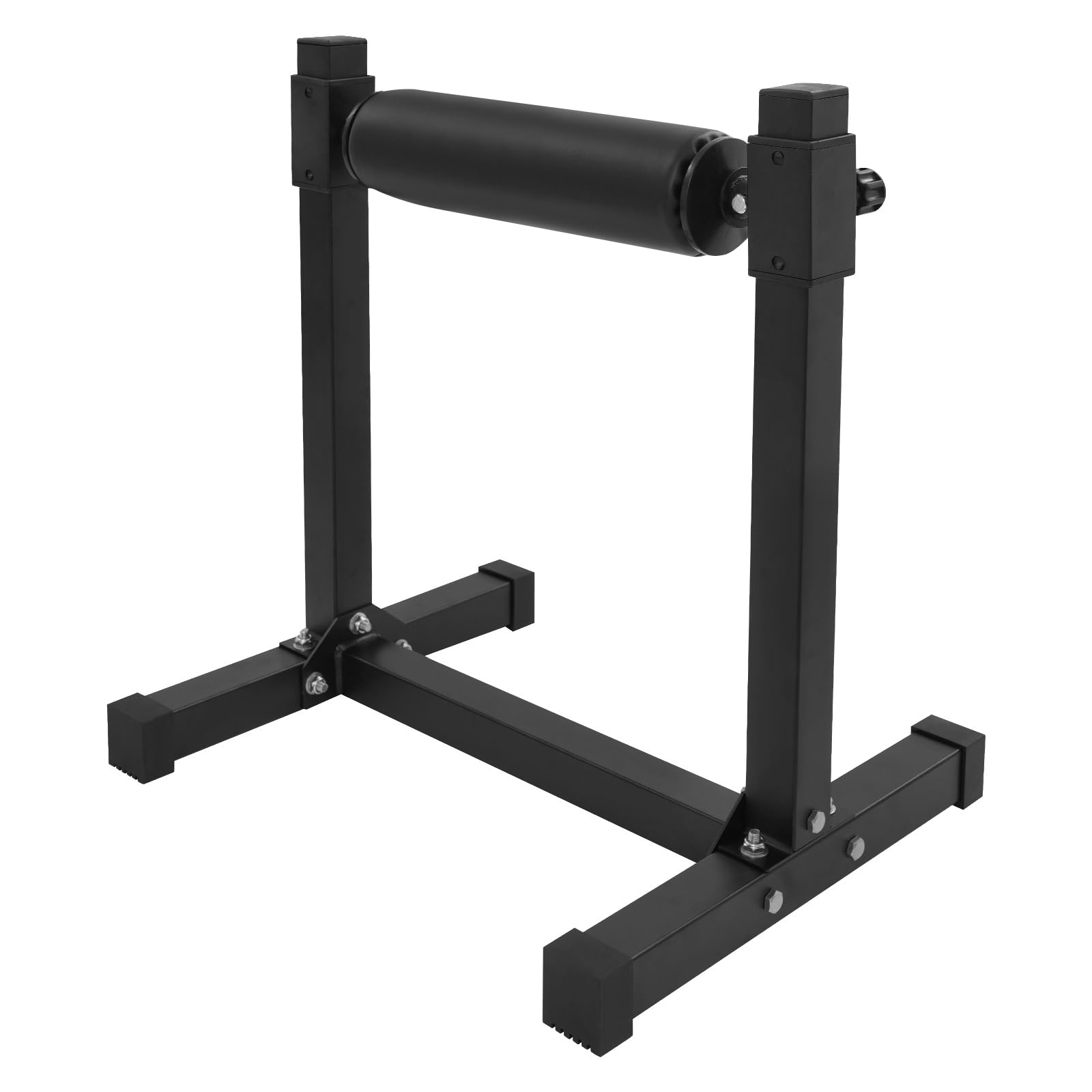 Support de squat, réglable, 9 niveaux, capacité de charge 200 kg, support bulgare divisé, 612 x 567 x 673 mm, noir