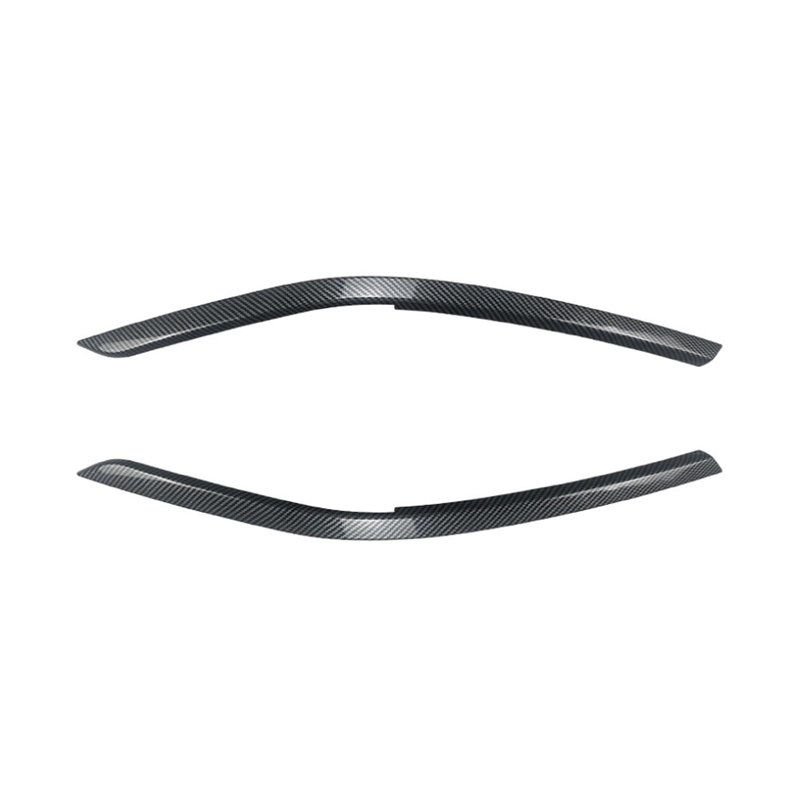 YPFYBHD Compatible with VW Tiguan MK2.5 2021-2023, 1 Pair Car Headlight Eyebrow Eyelid Lamp Car Evil Eye Car Sticker Exterior Accessories Modification, Carbon Fiber Look