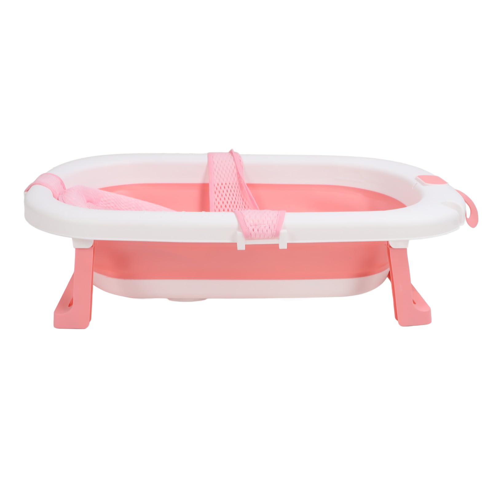 Zestaw do Wanienki dla Dziecka, Wanienka dla Dziecka, Duża Składana Siatka Kąpielowa Oszczędzająca Miejsce do Kąpieli dla Noworodka (PINK)