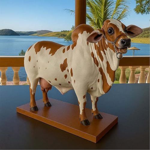 Nelore Bull Liquor Dispensers, Handcrafted Bull Liquor Dispenser with Wooden Base for Shots, Alcohol Decanter for Home Bar, Party Gift (C) Nelore Bull Liquor Dispensers, Handcrafted Bull Liquor Dispenser with Wooden Base for Shots, Alcohol Decanter for Home Bar, Party Gift (C)