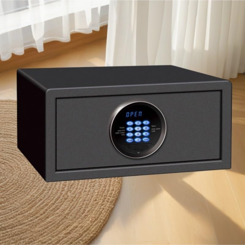 Full Steel Safe Jewelry Password Protected for Home Use Hotel Bedside Office