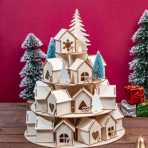 Maison du calendrier de l'Avent pour occuper les enfants avec un compte a rebours ludique