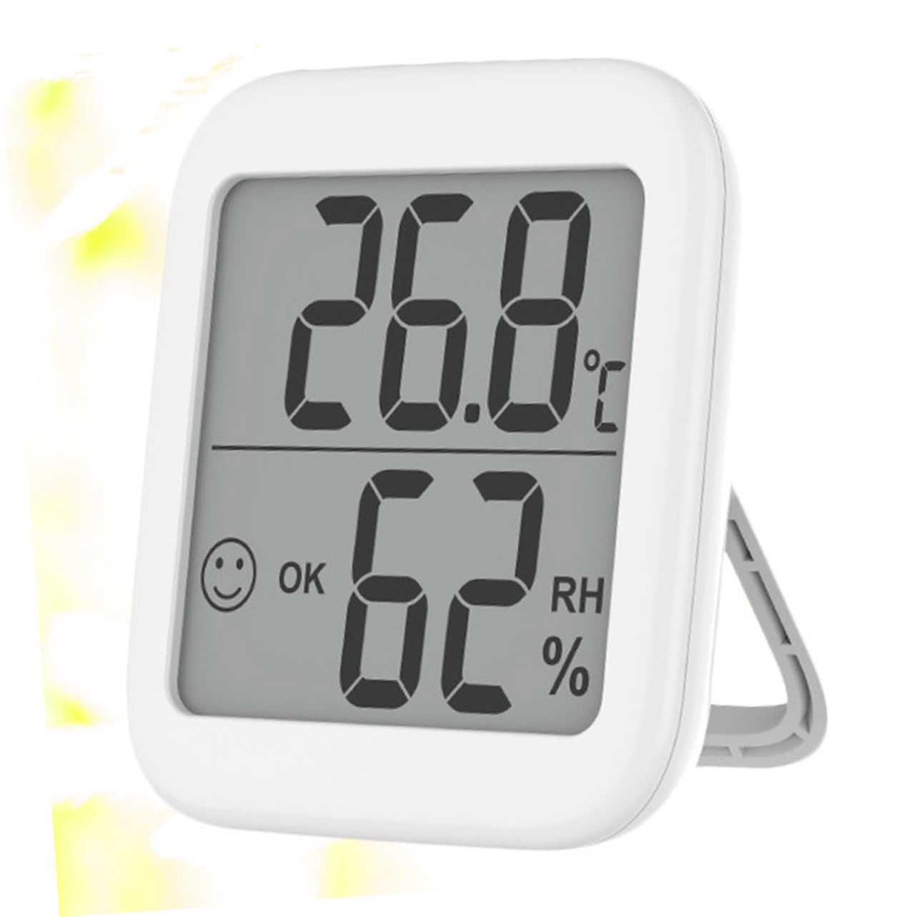 TOYANDONA 3 Pezzi Misuratore Elettronico Di Temperatura e Umidità Termometro Igrometro Digitale Per Humidor Mini Igrometri Igrometro All'aperto Termometri Bianca