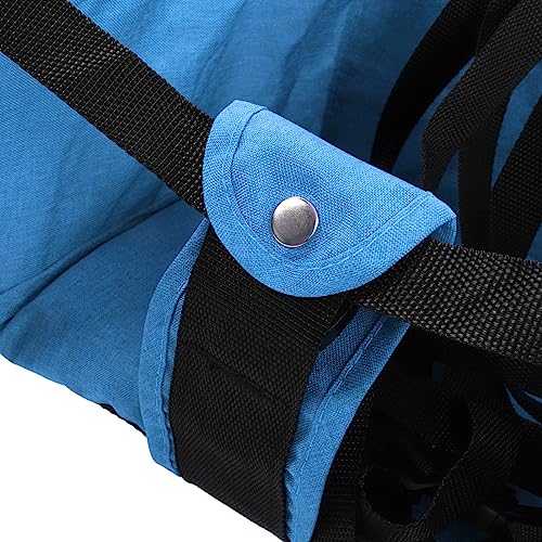 Cadeira Alta de Mesa, Cadeira Dobrável Compacta Com Gancho, para Bebês de 6 a 36 Meses (Azul)