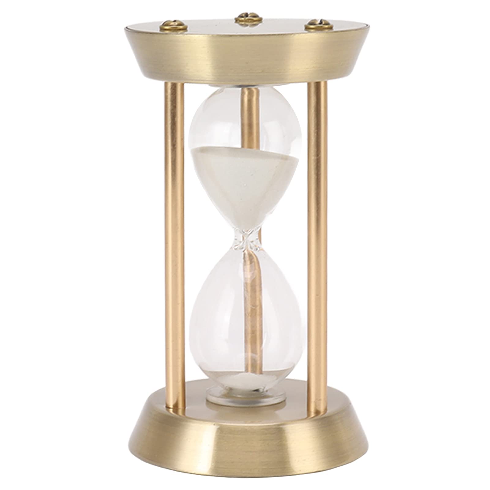Clessidra 30 Minuti, Orologio a Sabbia in Metallo a Clessidra, Clessidra Decorativa Dorata, Clessidra Vintage, Timer a Sabbia con Rivestimento Lucido, Clessidra (Bronzo Mini 10min)