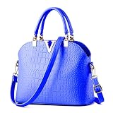 JHVYF Women Claissics Top Handle Handbag Crossbody Casual Purse Satchel Tote Sapphire Blue