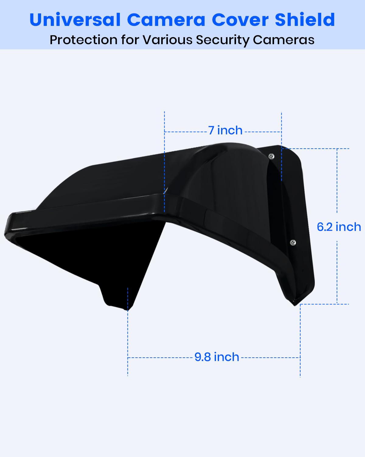 Protector universal para cámara de seguridad solar y lluvia, plástico a prueba de protección para cámaras de vigilancia CCTV (4 unidades)