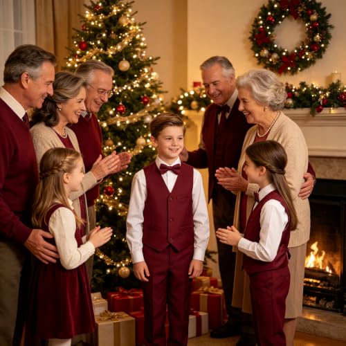 Image of Kids Vest for Boys Formal Suit Vests