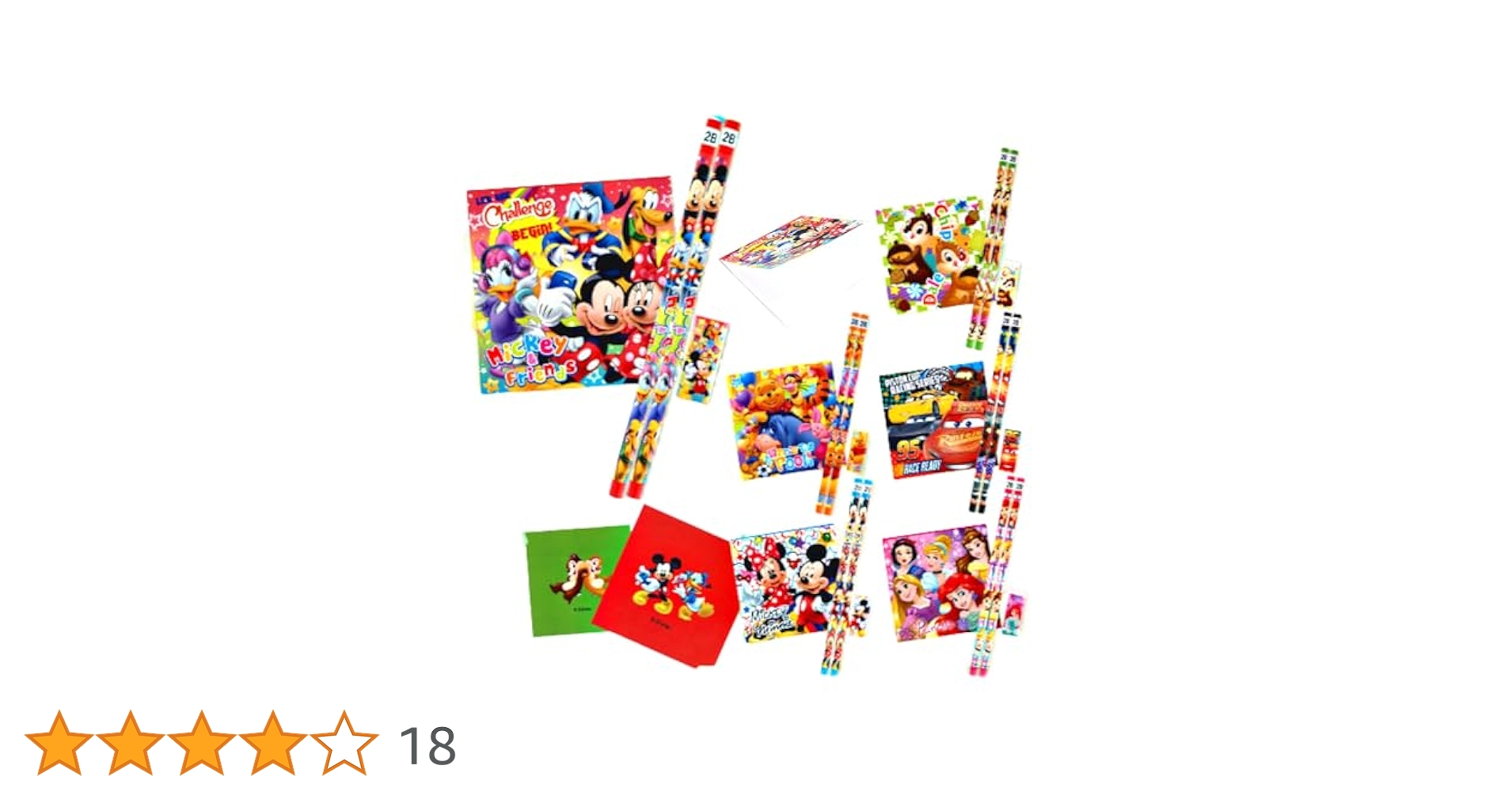 Amazon | K-Bright [ 縁日 用品 ] ディズニー 文具 4点 6種 計