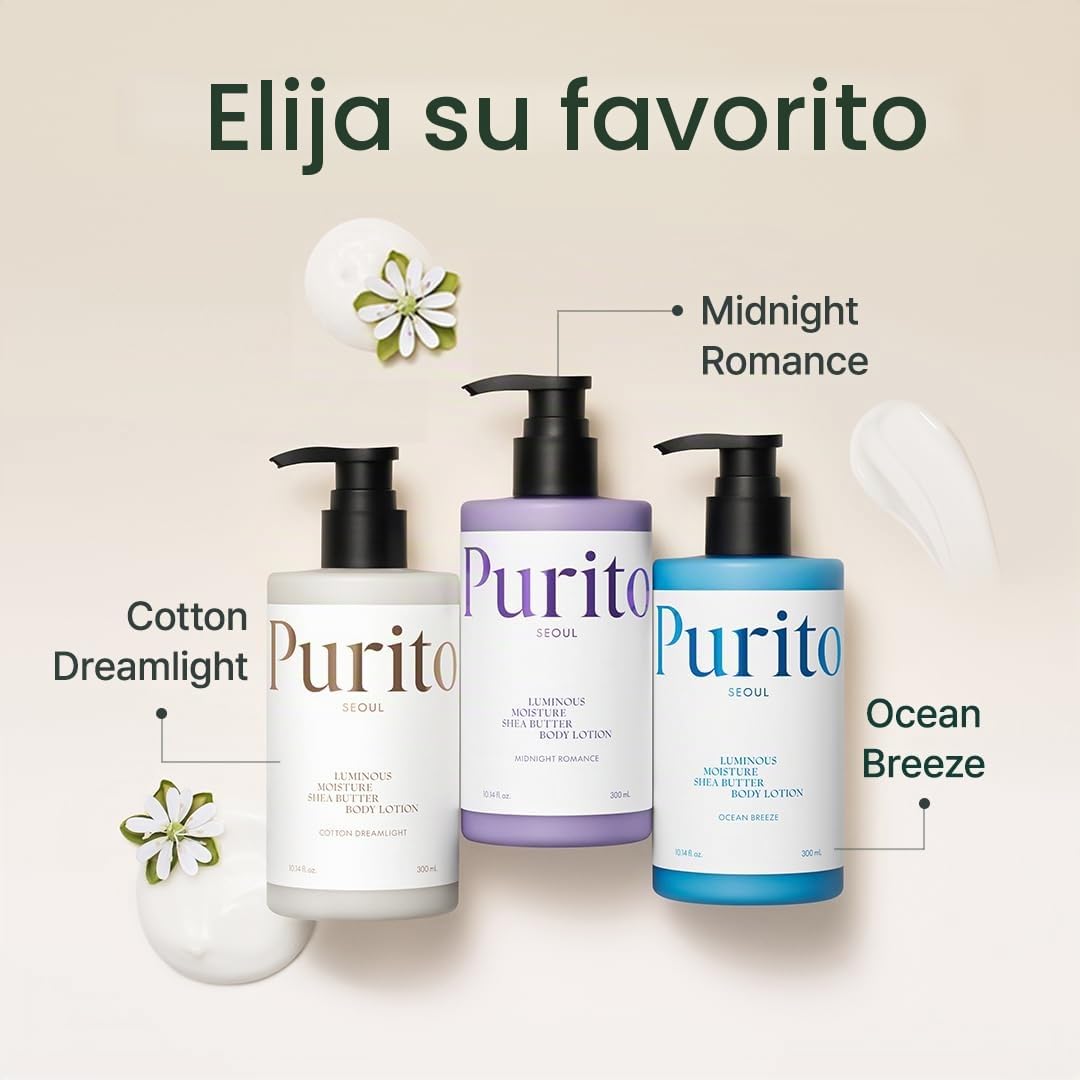 PURITO Loción corporal con manteca de karité | Aroma Cotton