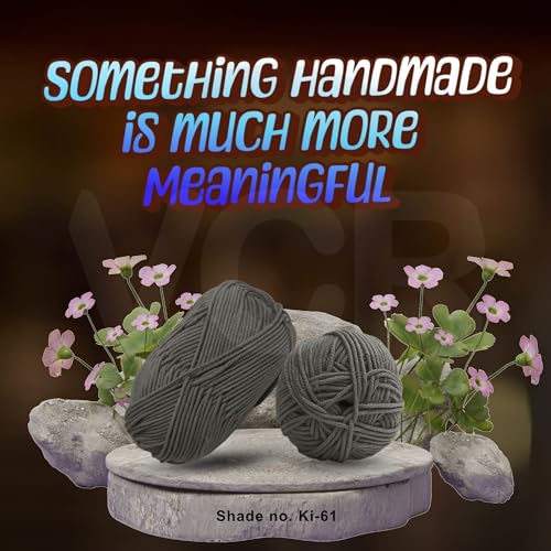 Image of VCR Seaweed Yarn, 100 Grams Hank, 190 Meters Length, Acrylic Ball for Crochet and Knitting, Soft Crosia Threads, Pack of 1 Yarn, Suitable for DIY Crafts