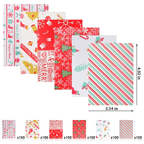 Ybb 600 Pcs Christmas Candy Wrappers, Greaseproof Caramel Candy Wax Twisting Papers Wrappers For Christmas Party Goodies Candy Chocolate Sweets #TOP1