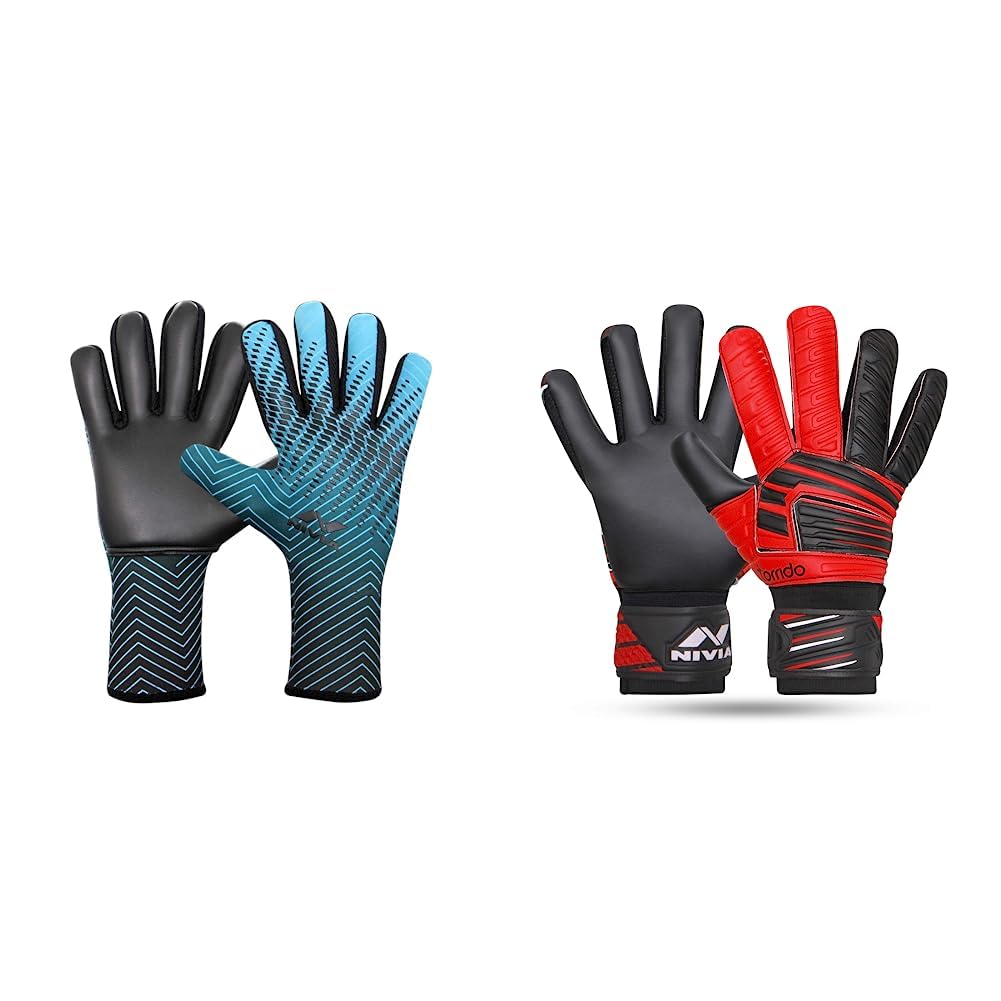 Nivia Force Goalkeeper Gloves (Blue/Black, M) Raptor Torrido Football Gloves, (Black/Red, M) Synthetic (B0C99M6R4R) Amazon Price History, Amazon Price Tracker